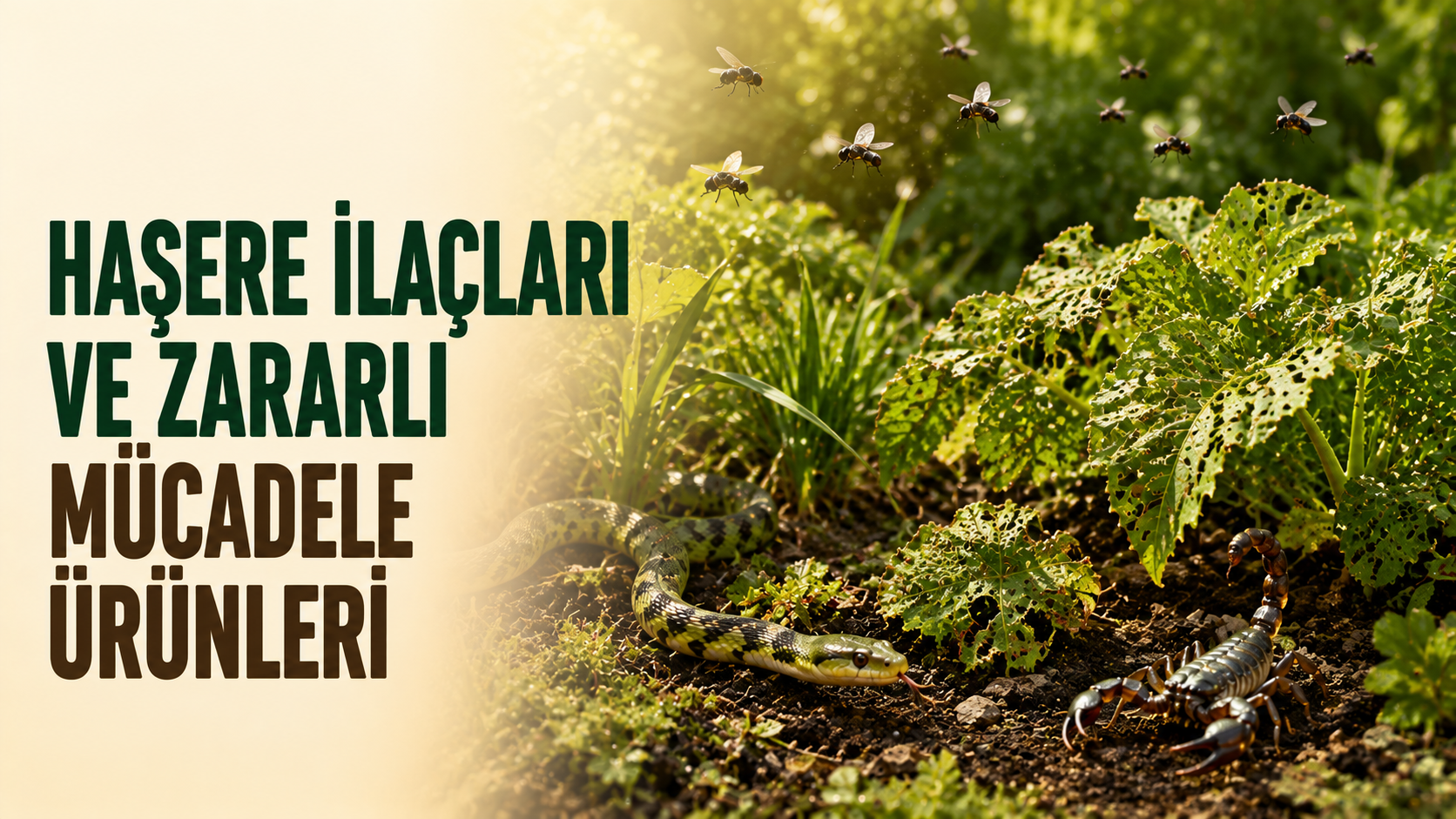 Bahçede zararlı böcekler – haşere ilaçları ve zararlı mücadele ürünleri koleksiyonu