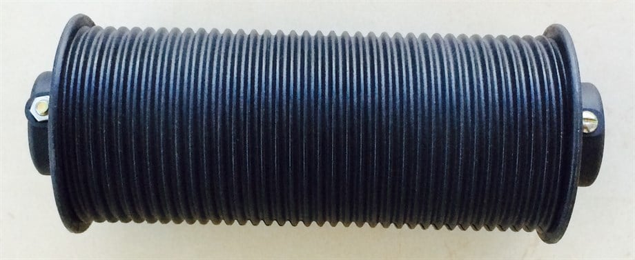 Oluklu Siyah Perde Halatı Sarma Tamburu 1 İnç – 90 mm Dış Çap, 230 mm Genişlik