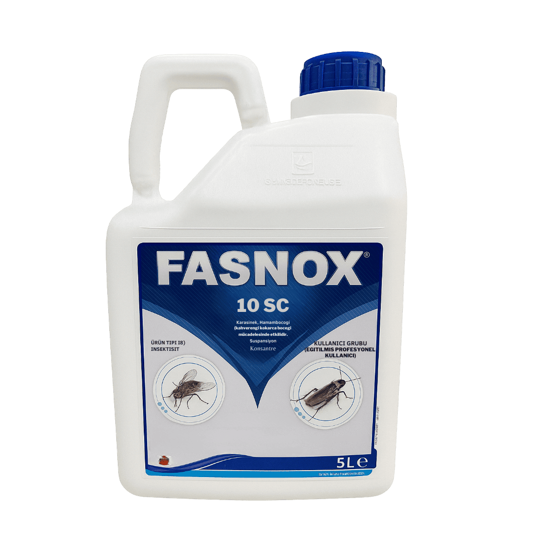 Fasnox 10 SC 5 Litre Süspansiyon Konsantre - Karasinek, Hamamböceği ve Kahverengi Kokarca Böceği Mücadelesi - haşere kontrol ürünü görseli