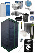 140x140x200 cm Hid kabin seti – büyük kabin, yüksek güçlü HPS ampul, reflektör ve karbon filtre