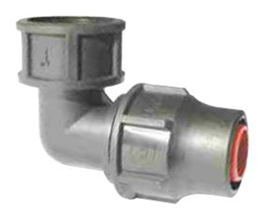 Palaplast Somunlu Dirsek İç Dişli 1/2" – Lock Serisi, 16 / 20 / 25 mm Esnek Boru İçin