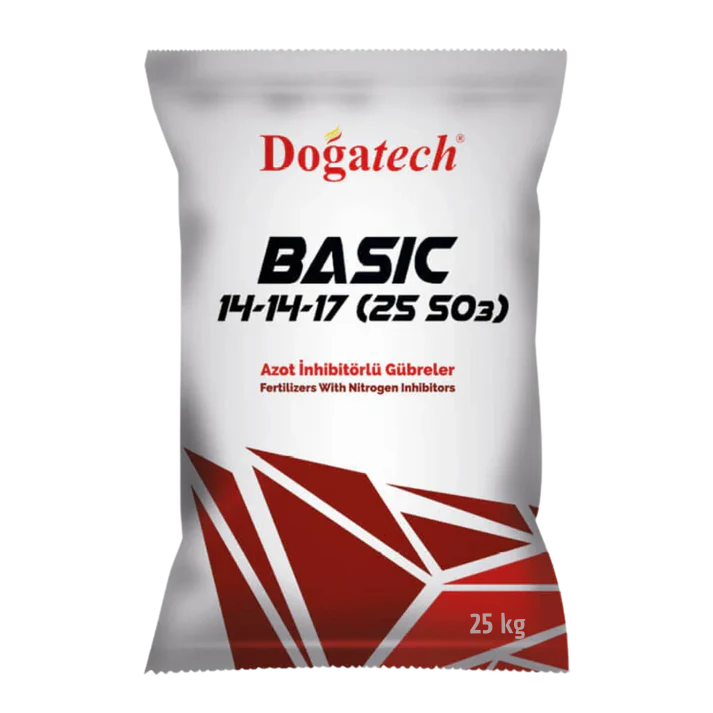 Doğatech BASIC 14-14-17 + %25 SO3 – DMPB Azot İnhibitörlü Granül NPK Gübre - ambalajlı gübre ürünü görseli