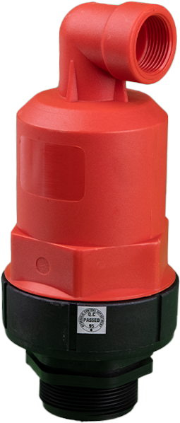 Otomatik Hava Atma Vantuzu – Kırmızı Kapaklı, Küçük Orifisli, BSP 1/2" ile 2" Arası