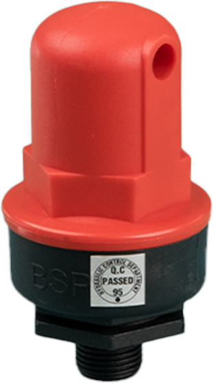 Otomatik Hava Atma Vantuzu – Kırmızı Kapaklı, Küçük Orifisli, BSP 1/2" ile 2" Arası