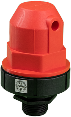 Otomatik Hava Atma Vantuzu – Kırmızı Kapaklı, Küçük Orifisli, BSP 1/2" ile 2" Arası