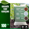 100 litrelik organik torf paketi – cocopeat, perlit ve solucan gübresi karışımı