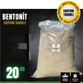 20 kg sodyum bentonit toz kil çuvalı – yüksek su tutma kapasiteli mineral