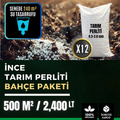 İnce perlit bahçe paketi 500 m² – 2.400 litre, 12 çuval