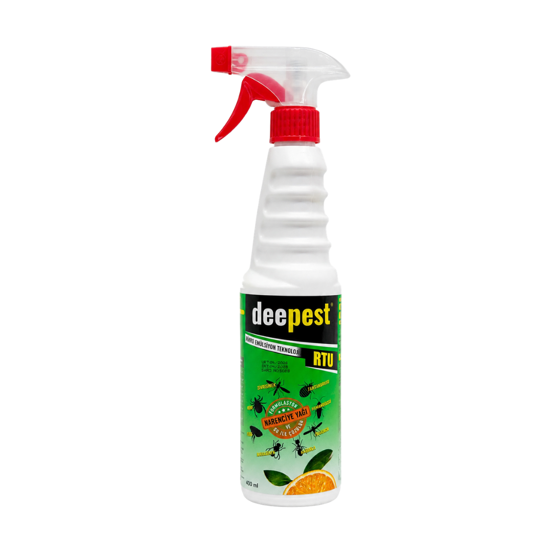 Deepest RTU 400 ml | Narenciye Yağlı Kullanıma Hazır Haşere Spreyi