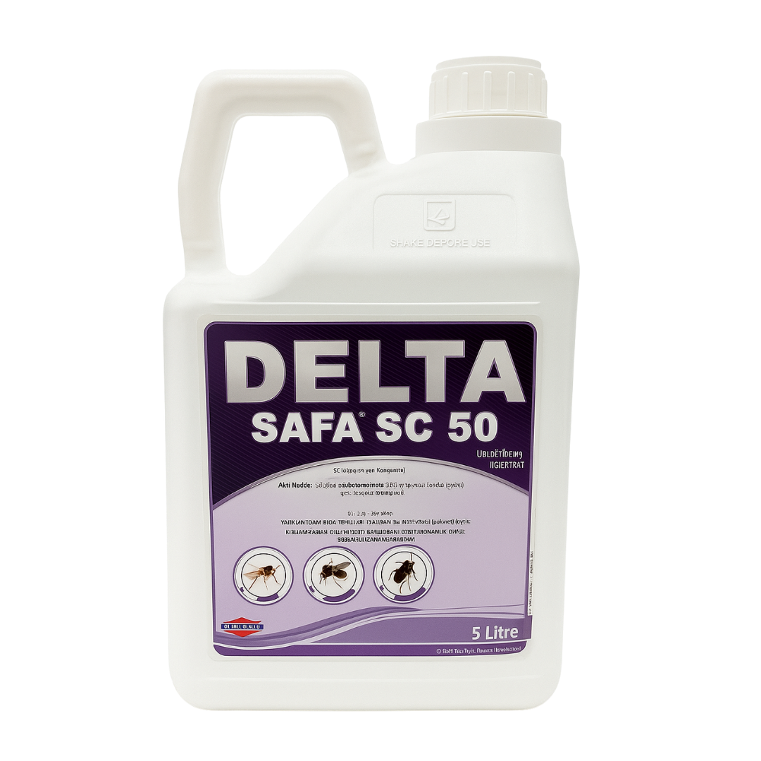 Delta Safa SC 50 5 Litre Süspansiyon Konsantre İnsektisit - Karasinek, Sivrisinek, Hamamböceği Mücadelesi İçin Profesyonel Böcek İlacı - haşere kontrol ürünü görseli