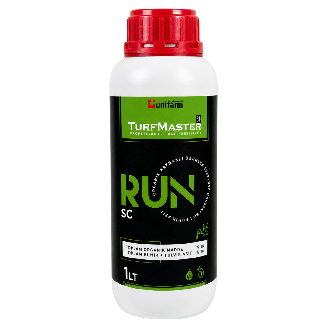 Unifarm TurfMaster RUN SC 1 Lt | Hümik Fulvik Asitli Sıvı Çim Gübresi