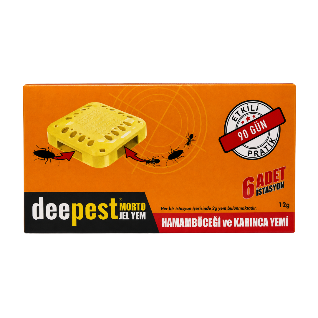 Deepest Morto Jel Yem 6 İstasyon 12 g hamamböceği ve karınca yemi