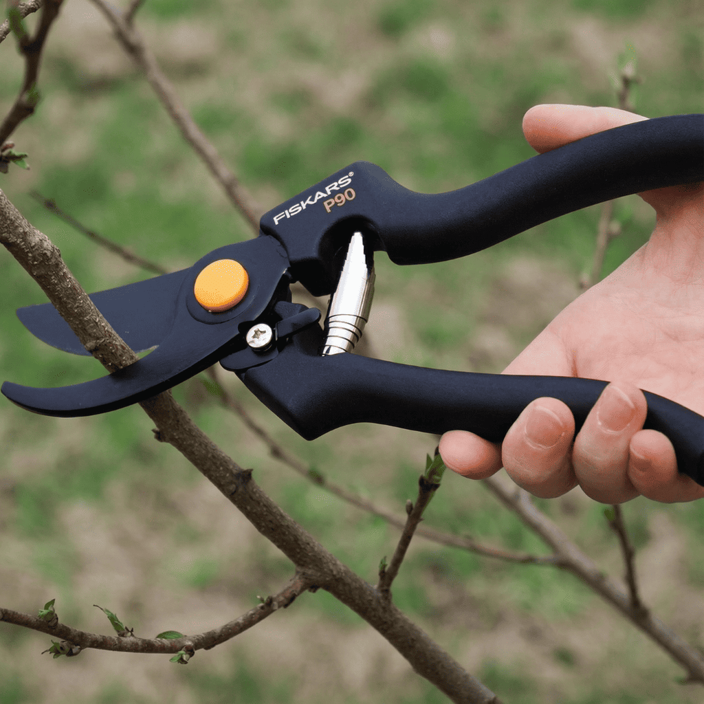 Fiskars Pro P90 Bypass Budama Makası 26 mm - ürünün ambalaj ve kullanım görünümü 2