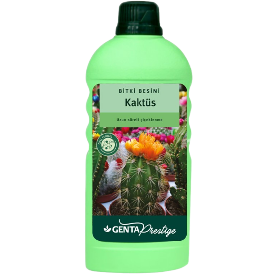 GENTA Prestige Kaktüs Sıvı Bitki Besini 500 ml – Uzun Süreli Çiçeklenme İçin Mikro Element Formülü - ambalajlı gübre ürünü görseli