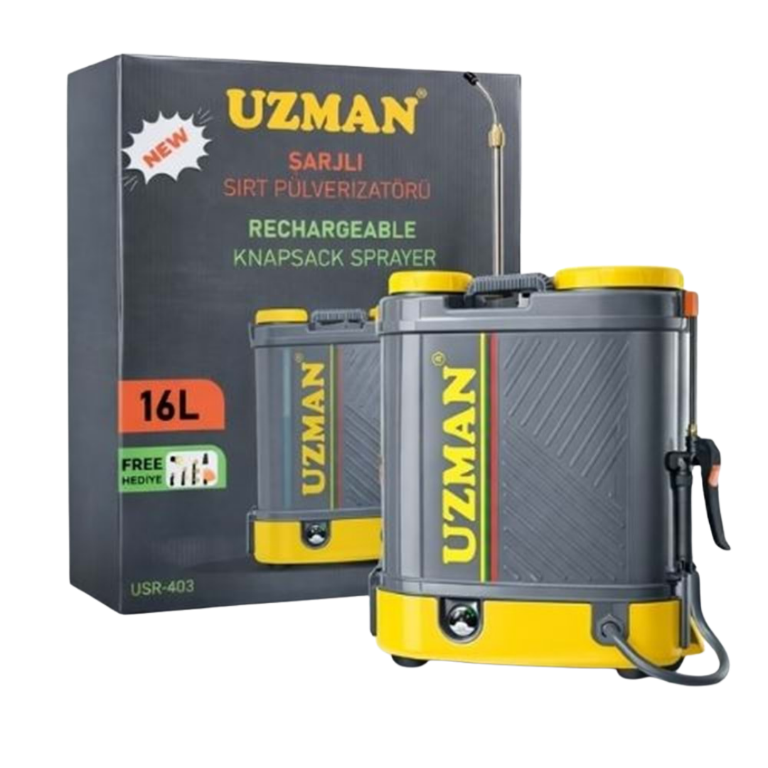 Uzman Akülü-Şarjlı Sırt İlaçlama Pompası | 16 Litre
