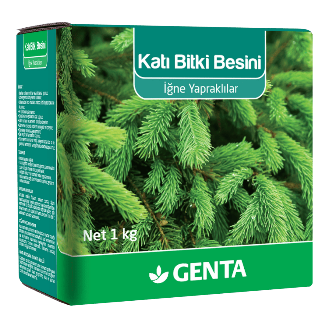 GENTA Katı Bitki Besini 1 Kg | İğne Yapraklılar İçin Özel Formül | 18-5-10 + 3MgO - ambalajlı gübre ürünü görseli