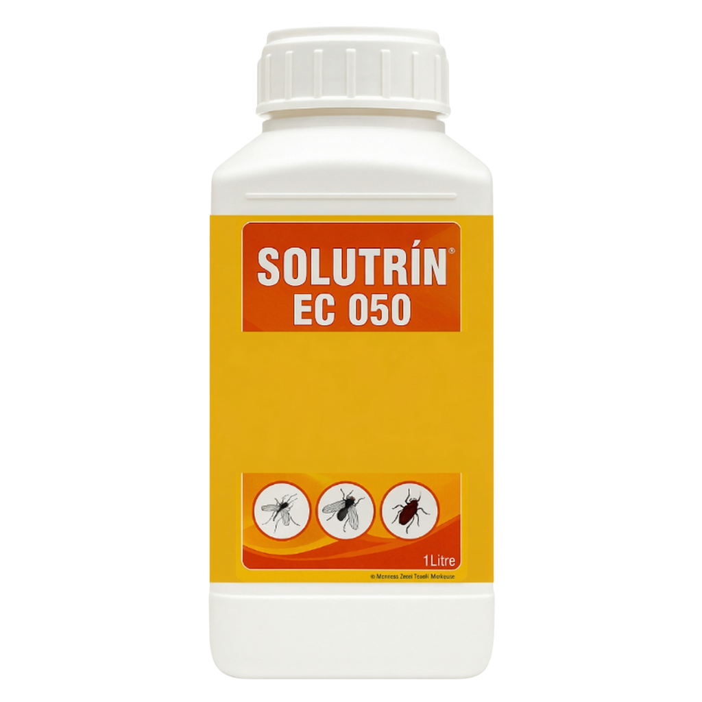 Solutrin EC 050 1 Litre Emülsiyon Konsantre İnsektisit - Karasinek, Sivrisinek, Hamamböceği Mücadelesi İçin Etkili Böcek İlacı - haşere kontrol ürünü görseli 1
