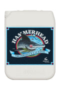 Hammerhead 5 litre beyaz kulplu bidon – mavi etiket, çekiç başlı köpekbalığı çizimi, geniş kapak
