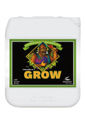 pH Perfect Grow 5 litre beyaz kulplu bidon – siyah etiket, yeşil çerçeve, figürlü çizim, geniş kapak