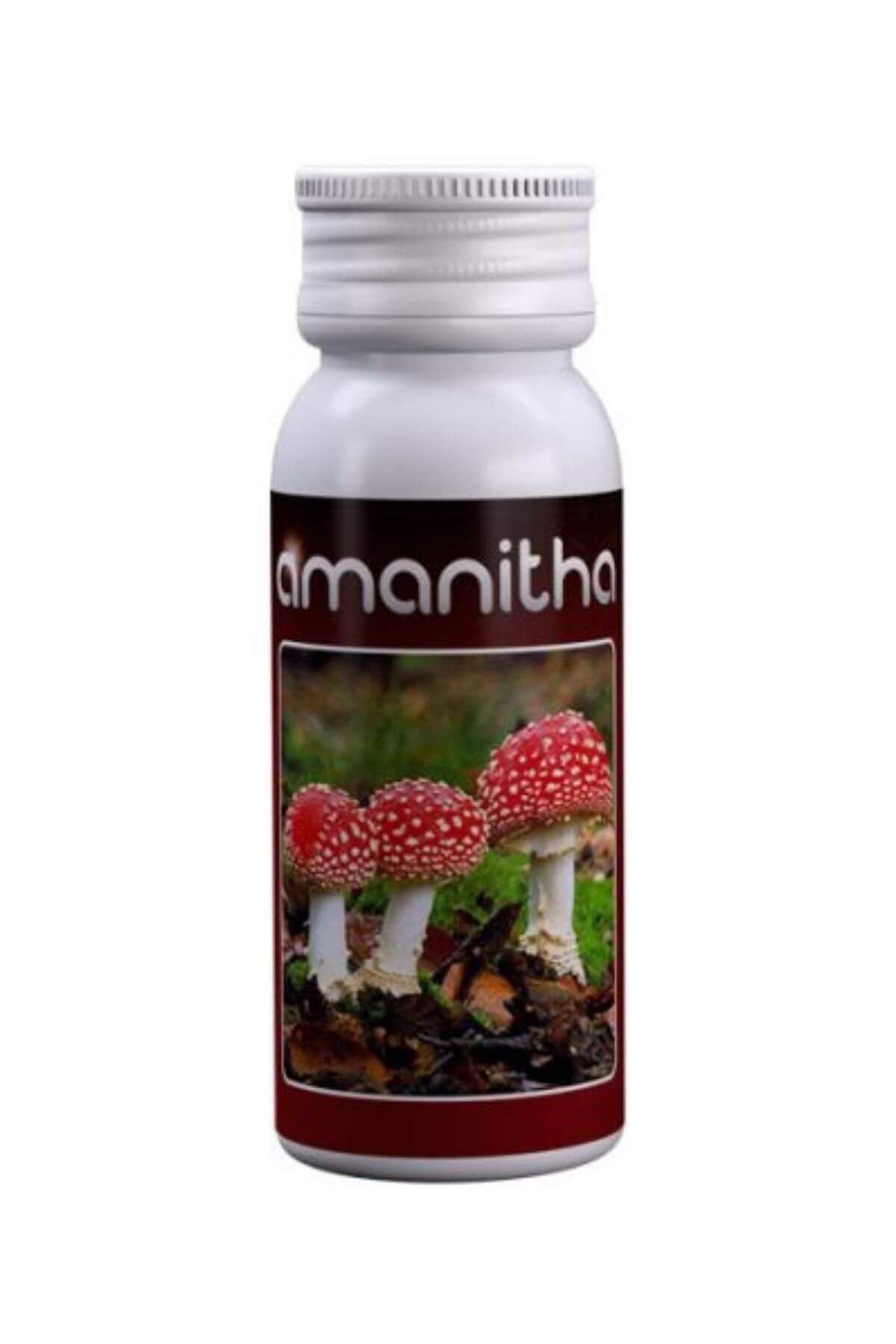 Agrobacterias Amanitha 15 ml – kapaklı küçük şişe ve Agrobacterias logolu renkli ürün etiketi