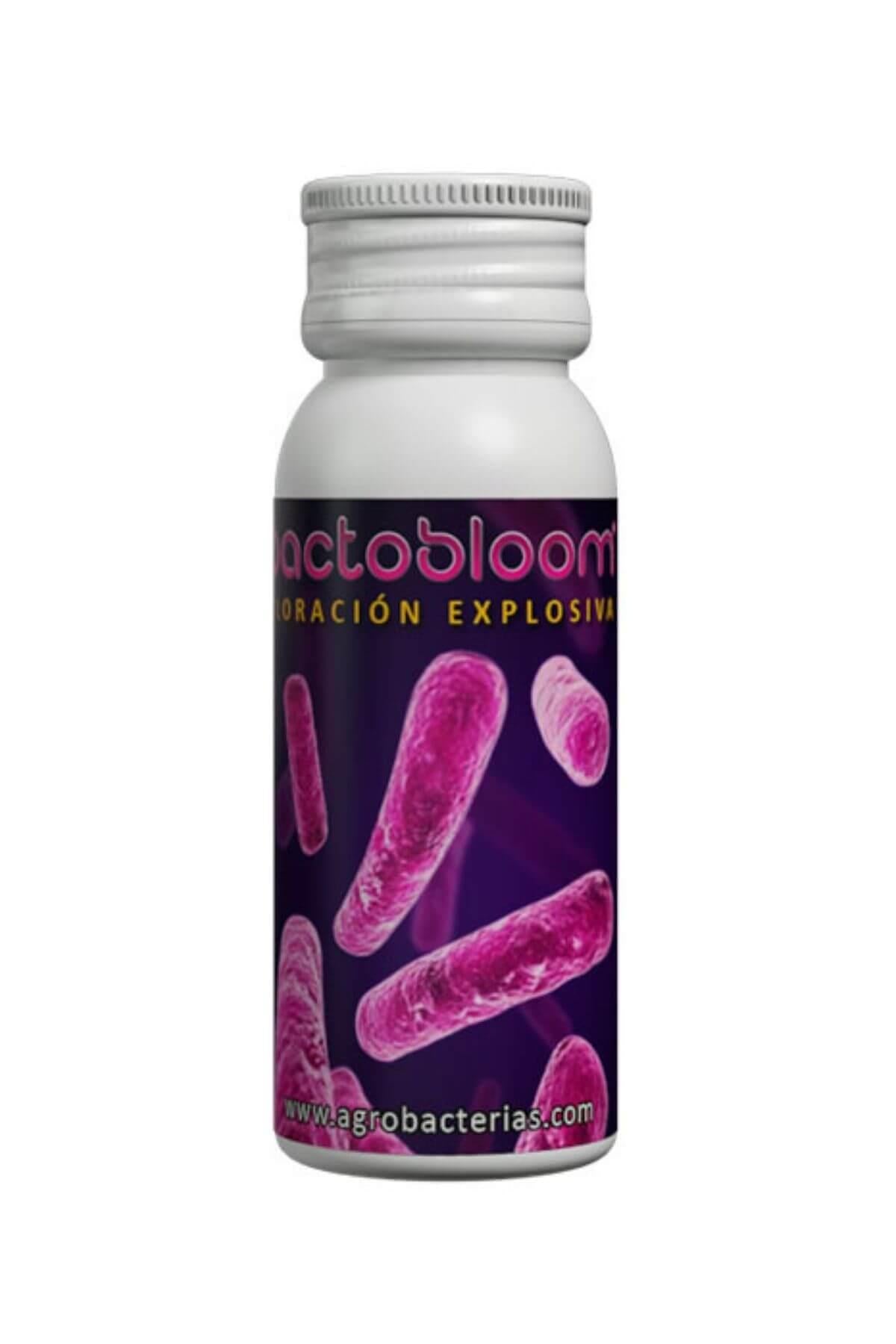 Agrobacterias Bactobloom 10 g – kapaklı küçük kutuda toz ürün ve Agrobacterias logolu etiket