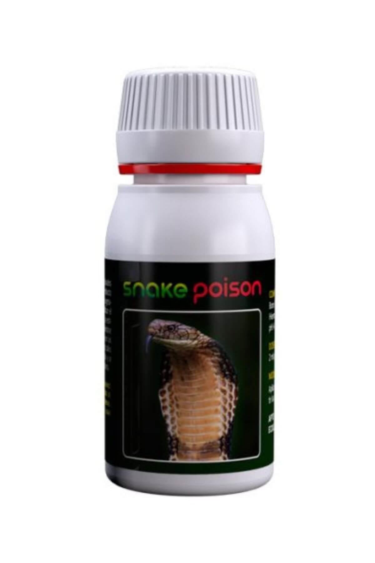 Agrobacterias Snake Poison 60 ml – kapaklı küçük şişe ve Agrobacterias logolu koyu renkli etiket