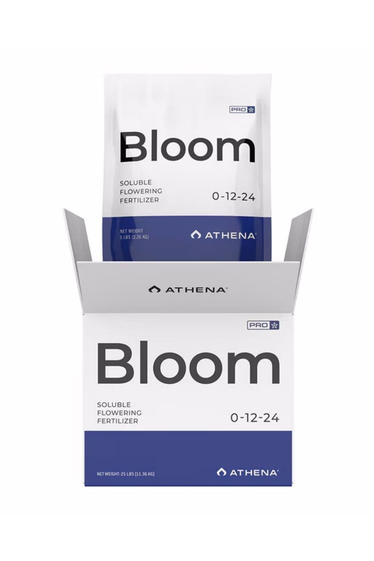 Athena Pro Bloom 4,5 kg – beyaz kutu ambalaj, Athena logosu ve Pro Bloom yazılı renkli etiket
