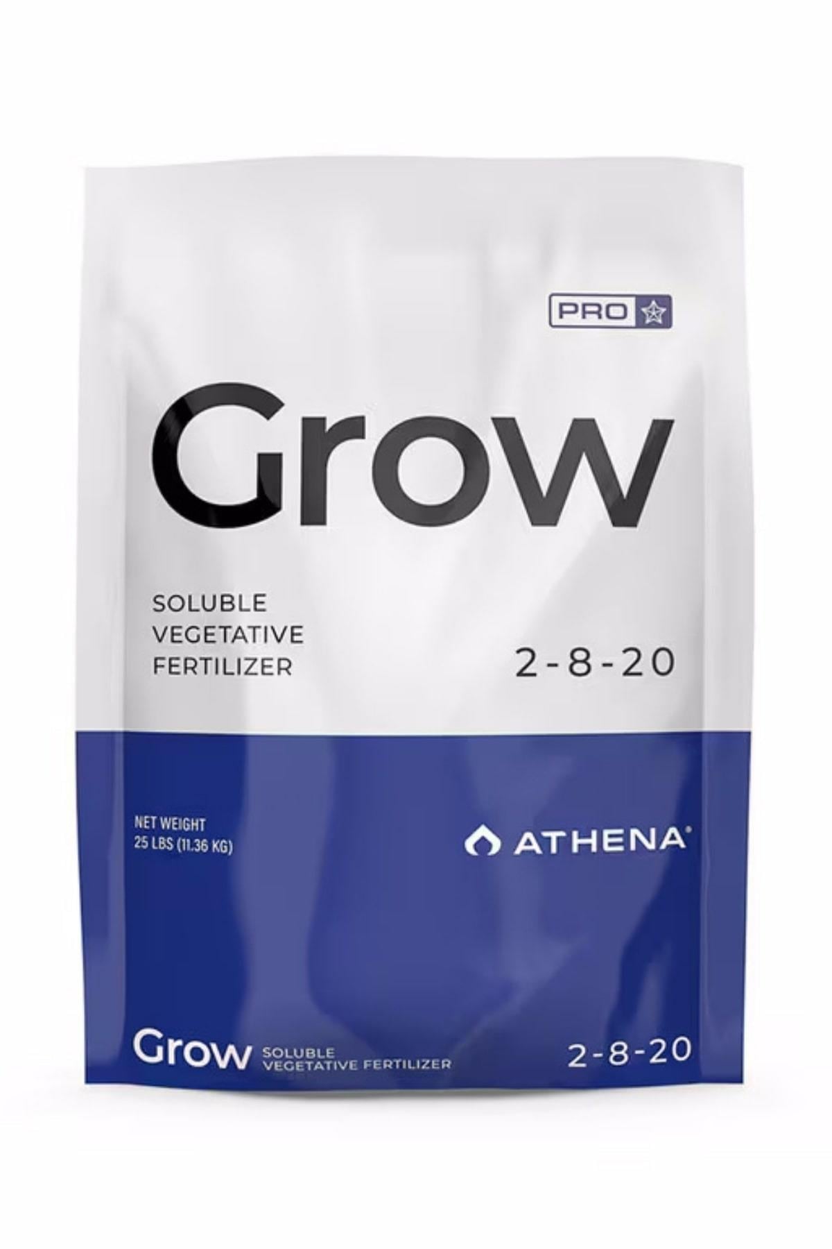 Athena Pro Grow 11,33 kg – beyaz kova ambalaj, Athena logosu ve Pro Grow yazılı ürün etiketi
