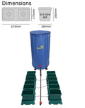 easy2grow Pompasız Sulama Seti AutoPot – 8,5 L Saksılı, 12–100 Saksı