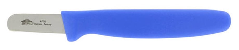 Yuvarlak Uçlu Sera Bıçağı Metallo Keizerskroon K-7060 – 40 mm Ağız, Mavi HACCP Sap, 2 Adet
