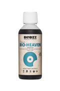 Bio Heaven 250 ml koyu renkli şişe – bej kraft etiket, açık mavi daire simgesi, beyaz vidalı kapak