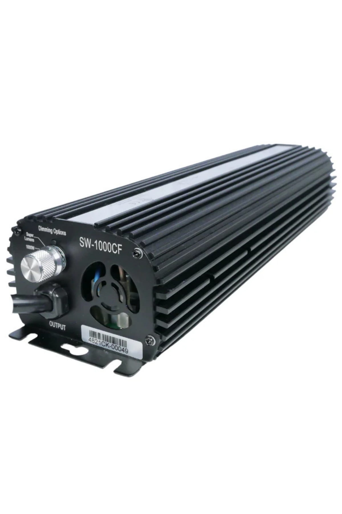 Black Line dimerli elektronik balast – siyah metal kasa, güç kademesi anahtarı ve çıkış kablosu