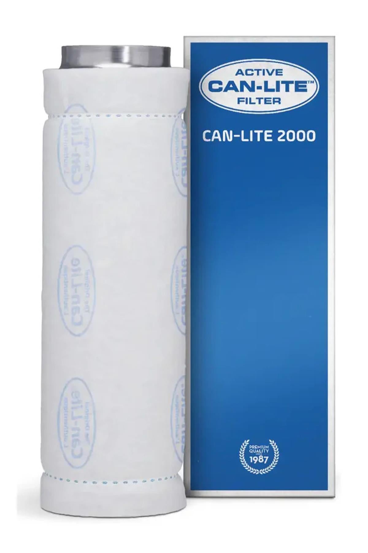 Can Lite karbon filtre 2200 m³ – silindirik gövde, dış yüzeyinde bez ön filtre kılıfı ve metal flanş