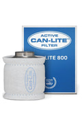 Can Lite karbon filtre 880 m³ – silindirik gövde, dış yüzeyinde bez ön filtre kılıfı ve metal flanş