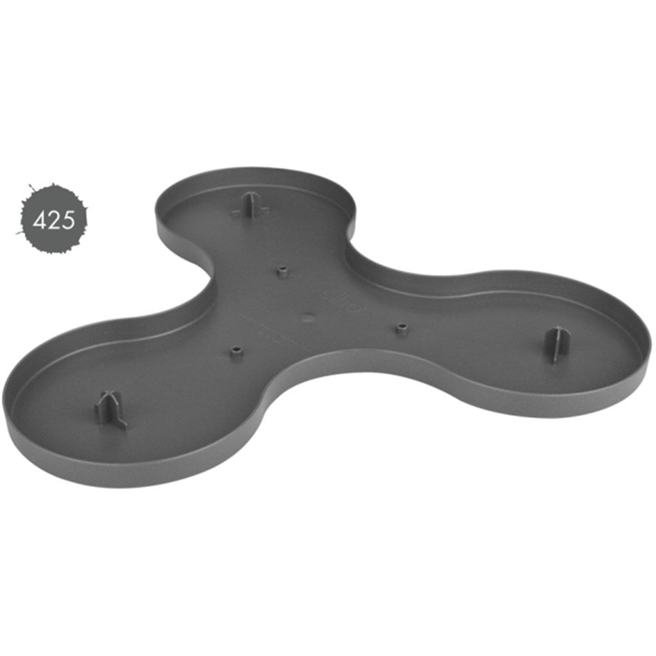Antrasit Elho Corsica Dikey Bahçe Altlığı – M Boy, 35 × 25 × 1,5 cm Su Tablası