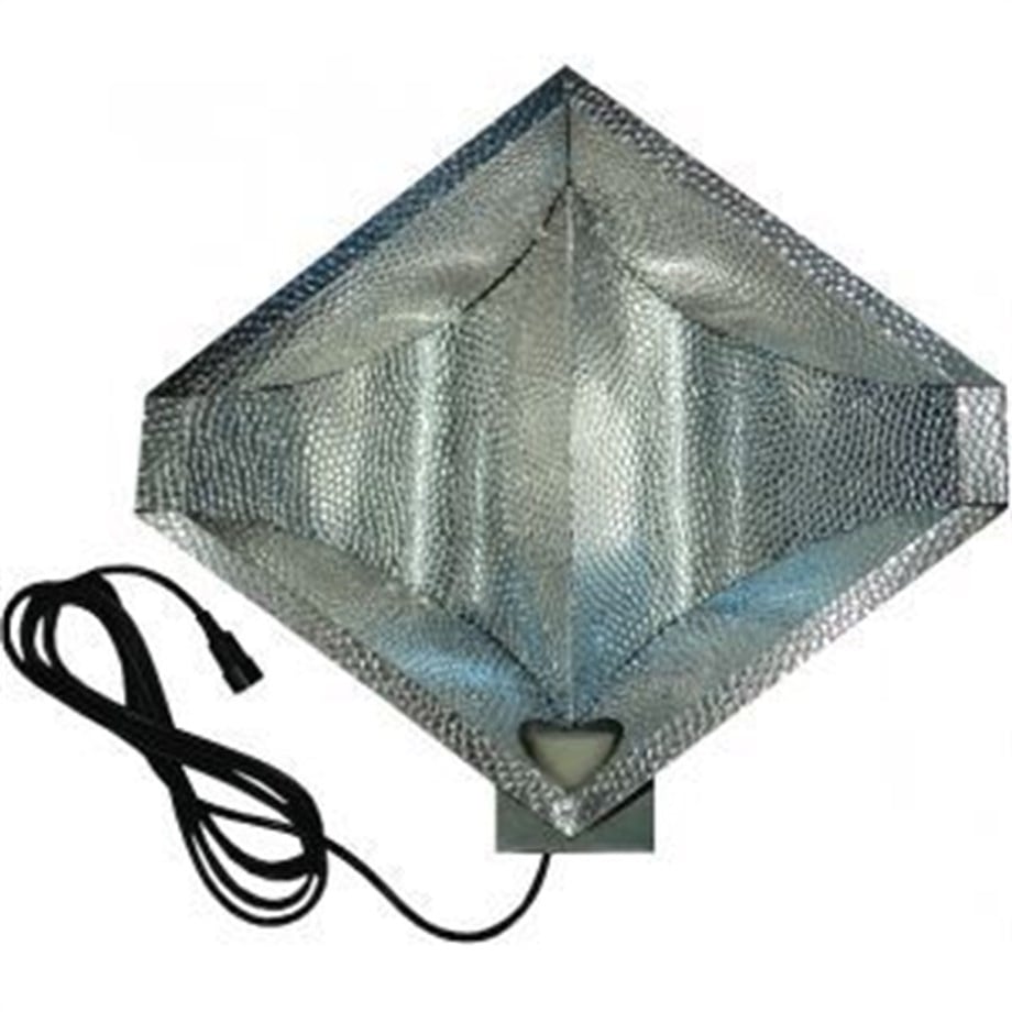 Elmas Biçimli 400 W Grow Reflektörü Diamond Shade – 55x49 cm, Çekiç Desenli İç Yüzey