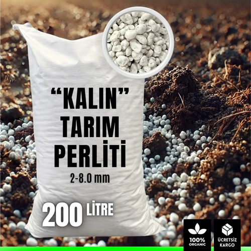 200 litrelik kalın tarım perliti çuvalı – 2-8 mm iri granül perlit