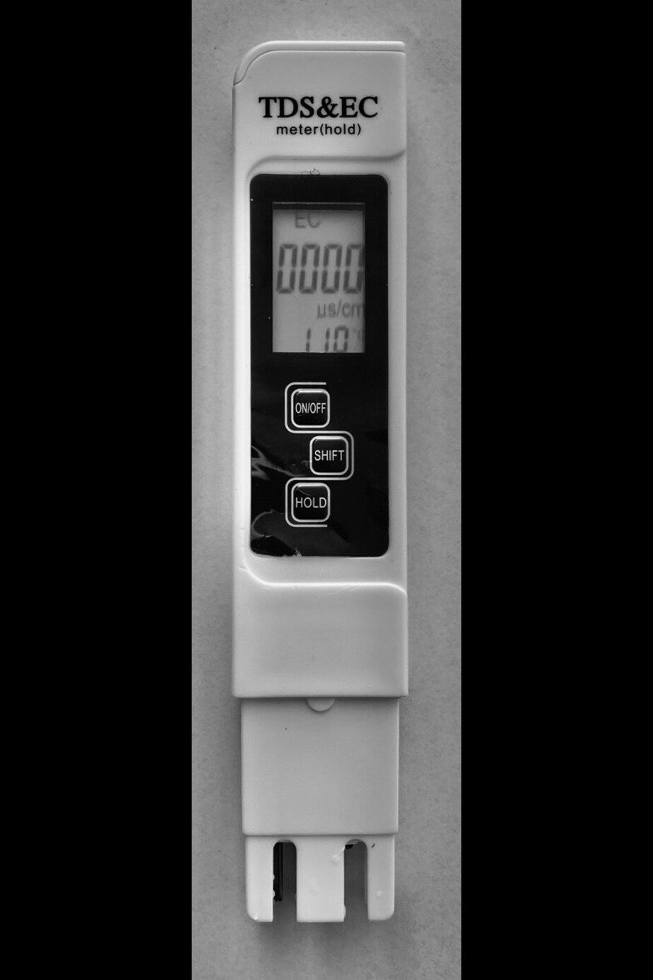 Cep Tipi TDS ve EC Test Kalemi – Sıcaklık Göstergeli, HOLD Tuşlu, Otomatik Isı Düzeltmeli