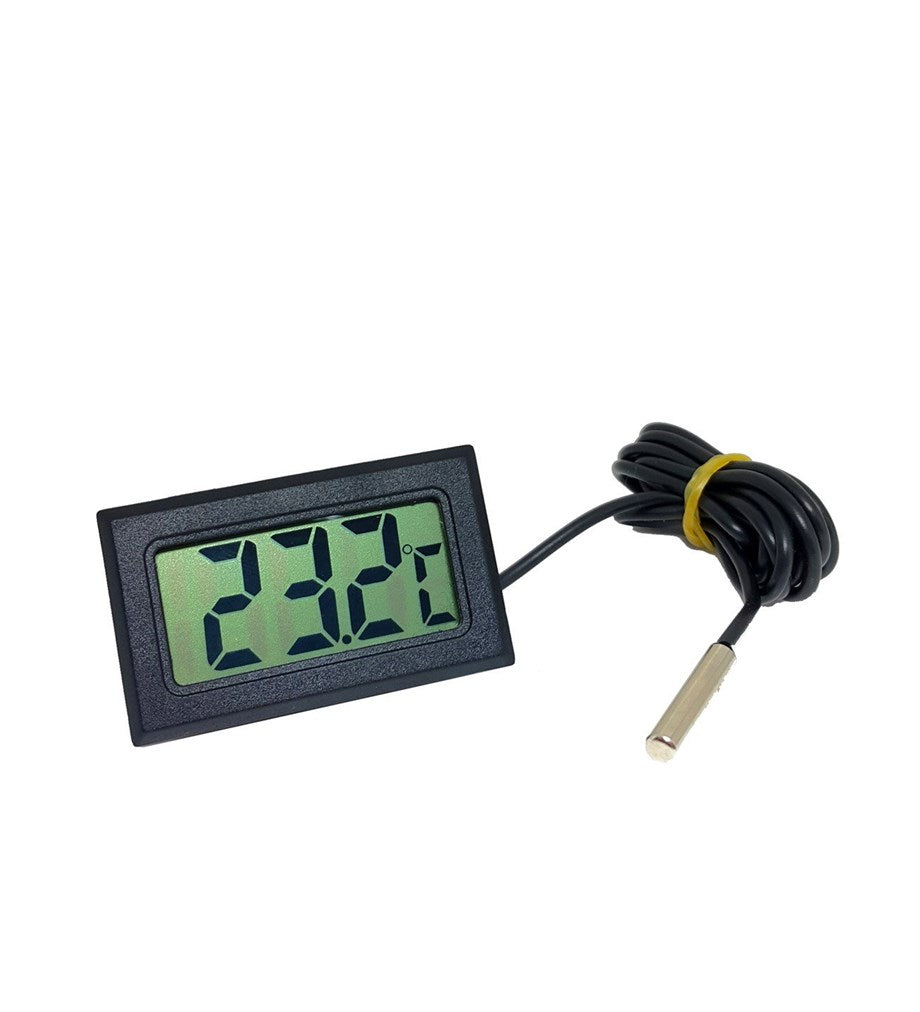 NTC Problu Mini Dijital Termometre İkili Set – 1 Metre Kablolu Sensör, Eksi 50 ile 110 °C