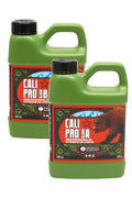 Emerald Harvest Cali Pro Bloom A-B 500 ml – kırmızı çerçeveli etiketli, ayı görselli iki koyu yeşil kulplu şişe