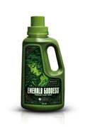 Emerald Harvest Emerald Goddess 950 ml – koyu yeşil kulplu şişe, yapraklardan oluşan kadın yüzü illüstrasyonlu etiket