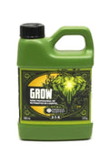 Emerald Harvest Grow 500 ml – koyu yeşil kulplu şişe, sarı yeşil etiket ve beyaz GROW yazısı