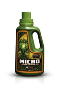 Emerald Harvest Micro 950 ml – koyu yeşil kulplu şişe, turuncu çerçeveli etiket ve beyaz MICRO yazısı