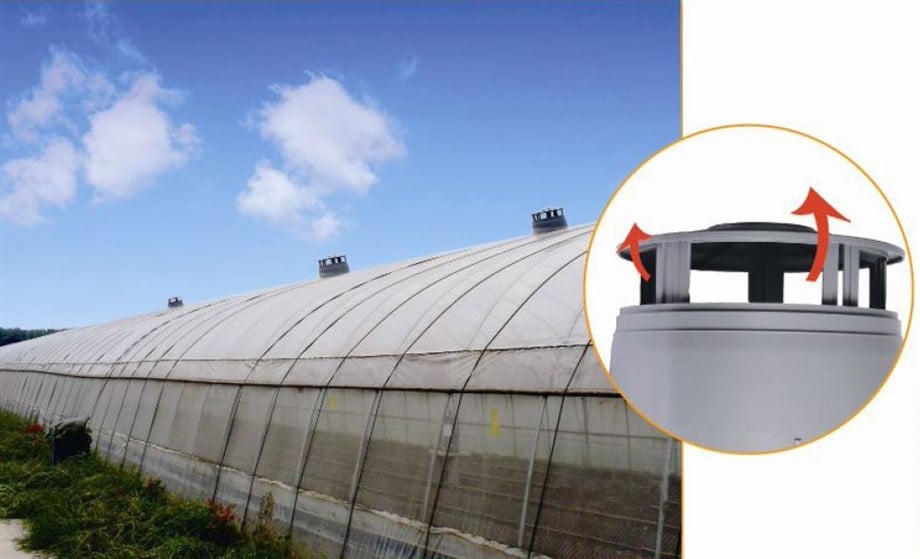 Elektrikli Tünel Çatı Egzoz Bacası 48 cm – 200 W Fanlı, 4.600 m³/saat, 220 V, Kapaklı