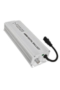 Fission 600W elektronik balast – gümüş alüminyum kasa, yan yüzünde kademe anahtarı ve siyah çıkış kablosu