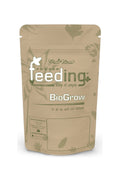 GHF Bio Grow 50 gram kraft renkli folyo poşet – yeşil BioGrow yazısı, 7-2-4 değeri ve kilitli ağız