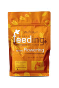 GHF Short Flowering 500 gram turuncu folyo poşet – yapraklı desen, ürün adı yazılı ön yüz, kilitli ağız