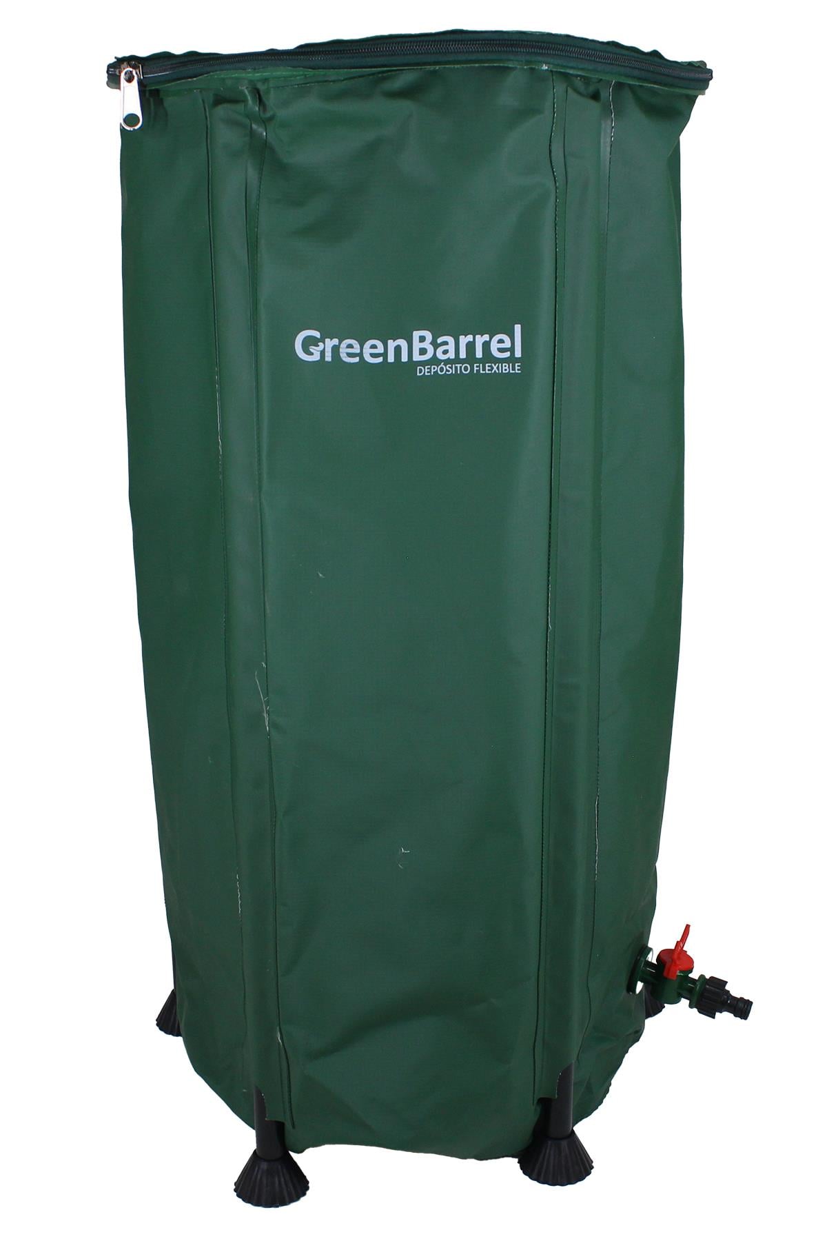 GreenBarrel esnek su tankı 100 litre – yuvarlak katlanabilir su deposu ve alt kısmındaki vana