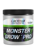 Grotek Monster Grow Pro 130 gr – kapaklı kutuda toz ürün ve Grotek logolu renkli ürün etiketi