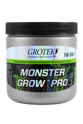 Grotek Monster Grow Pro 500 gr – kapaklı kutuda toz ürün ve Grotek logolu renkli ürün etiketi